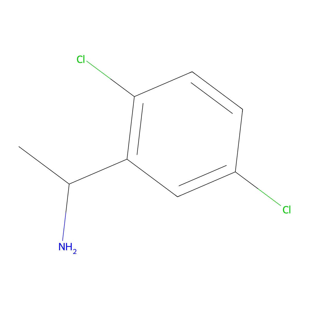 (1R)-1-(2,5-dichlorophenyl)ethanamine molecular structure, CAS 1152131-54-8