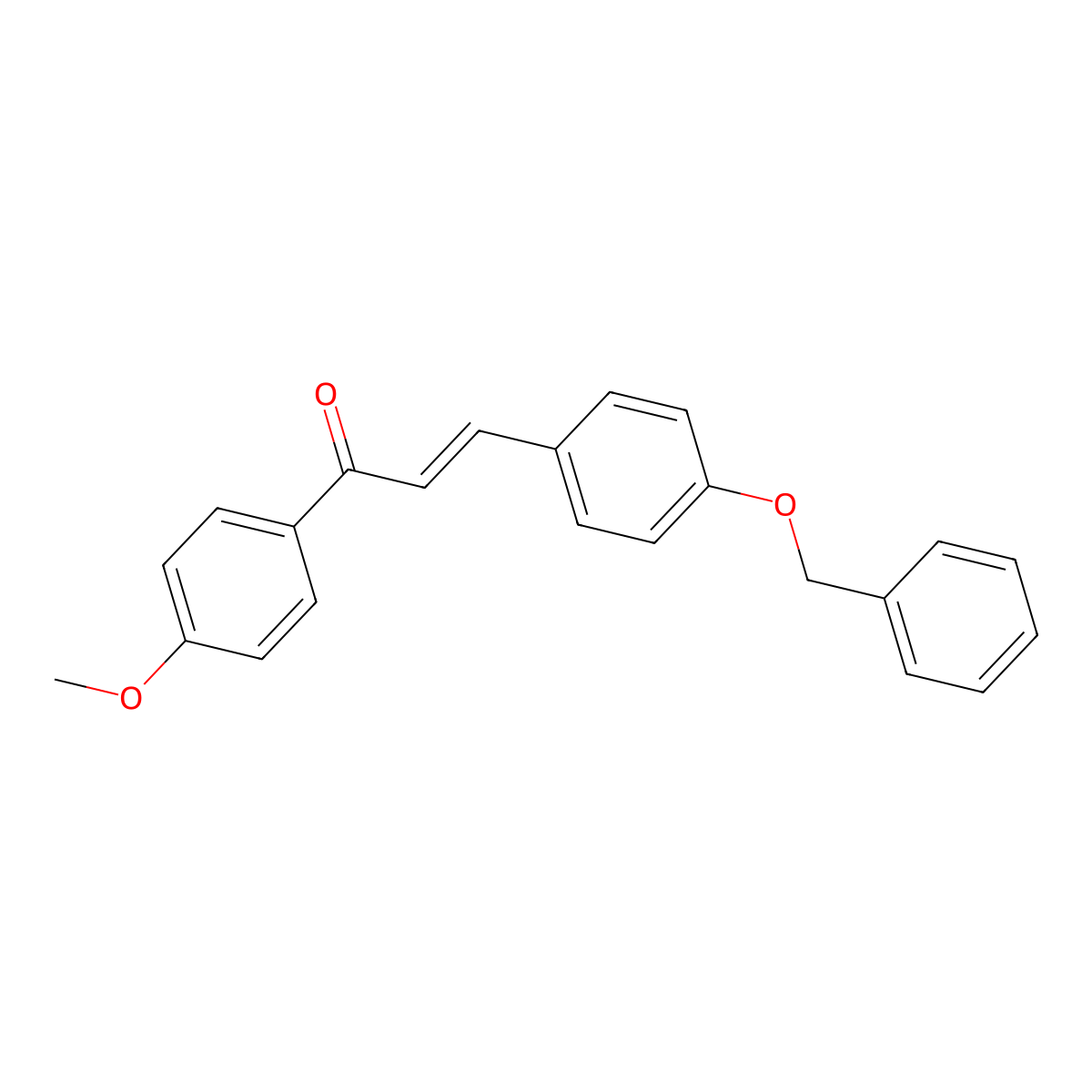 (2E)-3-[4-(Benzyloxy)phenyl]-1-(4-methoxyphenyl)prop-2-en-1-one molecular structure, CAS 1152162-36-1