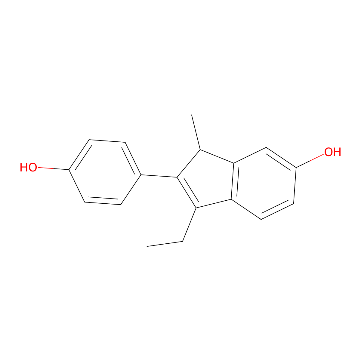Indenestrol molecular structure, CAS 115217-02-2
