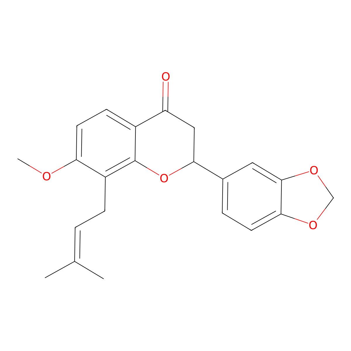 O-Methylovaliflavanone C molecular structure, CAS 115219-94-8