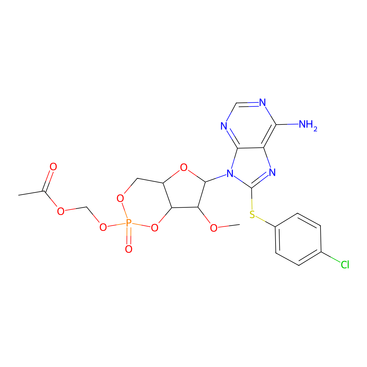 8-pCPT-2-O-Me-cAMP-AM molecular structure, CAS 1152197-23-3