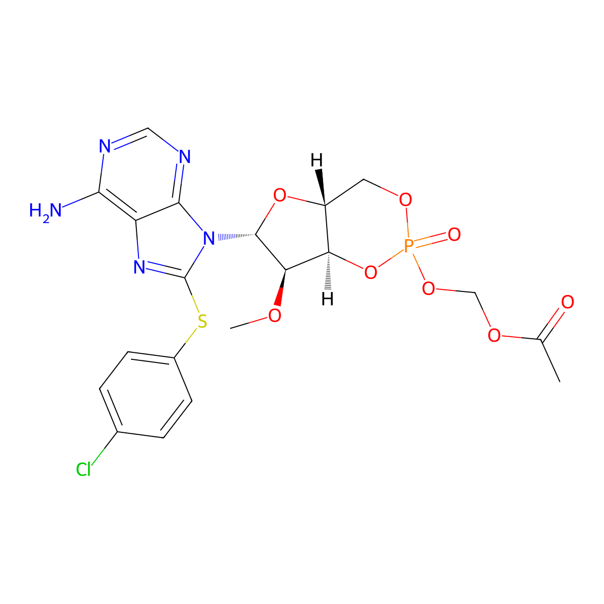 8-pCPT-2-O-Me-cAMP-AM molecular structure, CAS 1152197-23-3