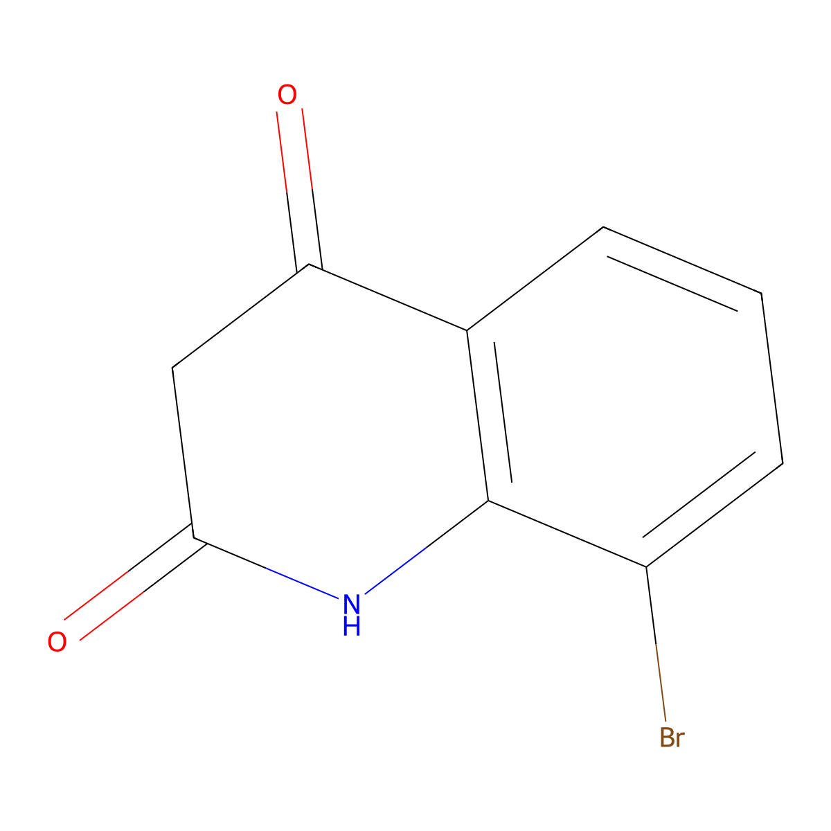 8-bromoquinoline-2,4(1H,3H)-dione molecular structure, CAS 1152237-16-5