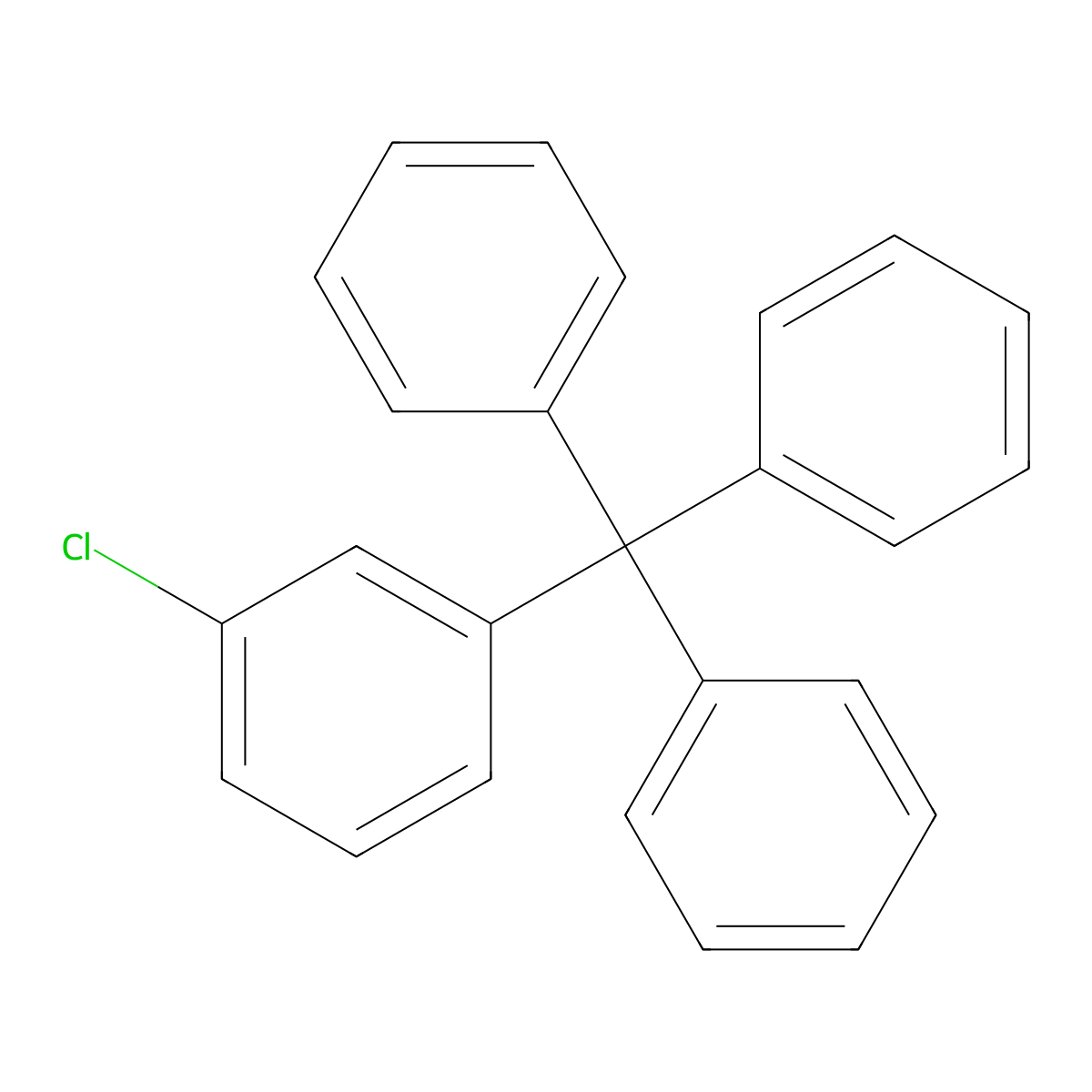 1-Chloro-3-(triphenylmethyl)benzene molecular structure, CAS 115228-81-4