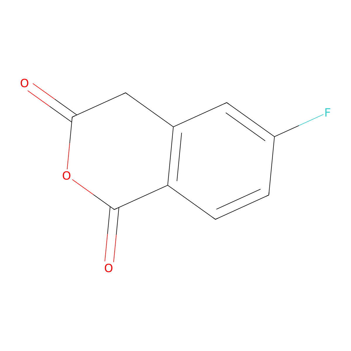 6-fluoro-3,4-dihydro-1H-2-benzopyran-1,3-dione molecular structure, CAS 1152315-50-8