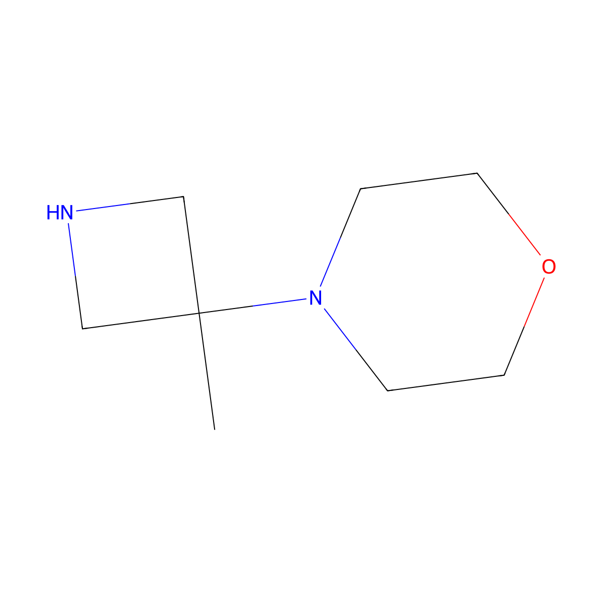 4-(3-Methylazetidin-3-yl)morpholine molecular structure, CAS 1152367-87-7