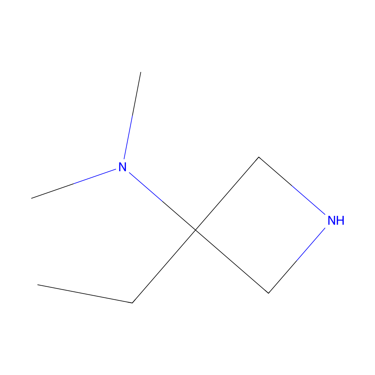 3-ethyl-N,N-dimethylazetidin-3-amine molecular structure, CAS 1152367-99-1