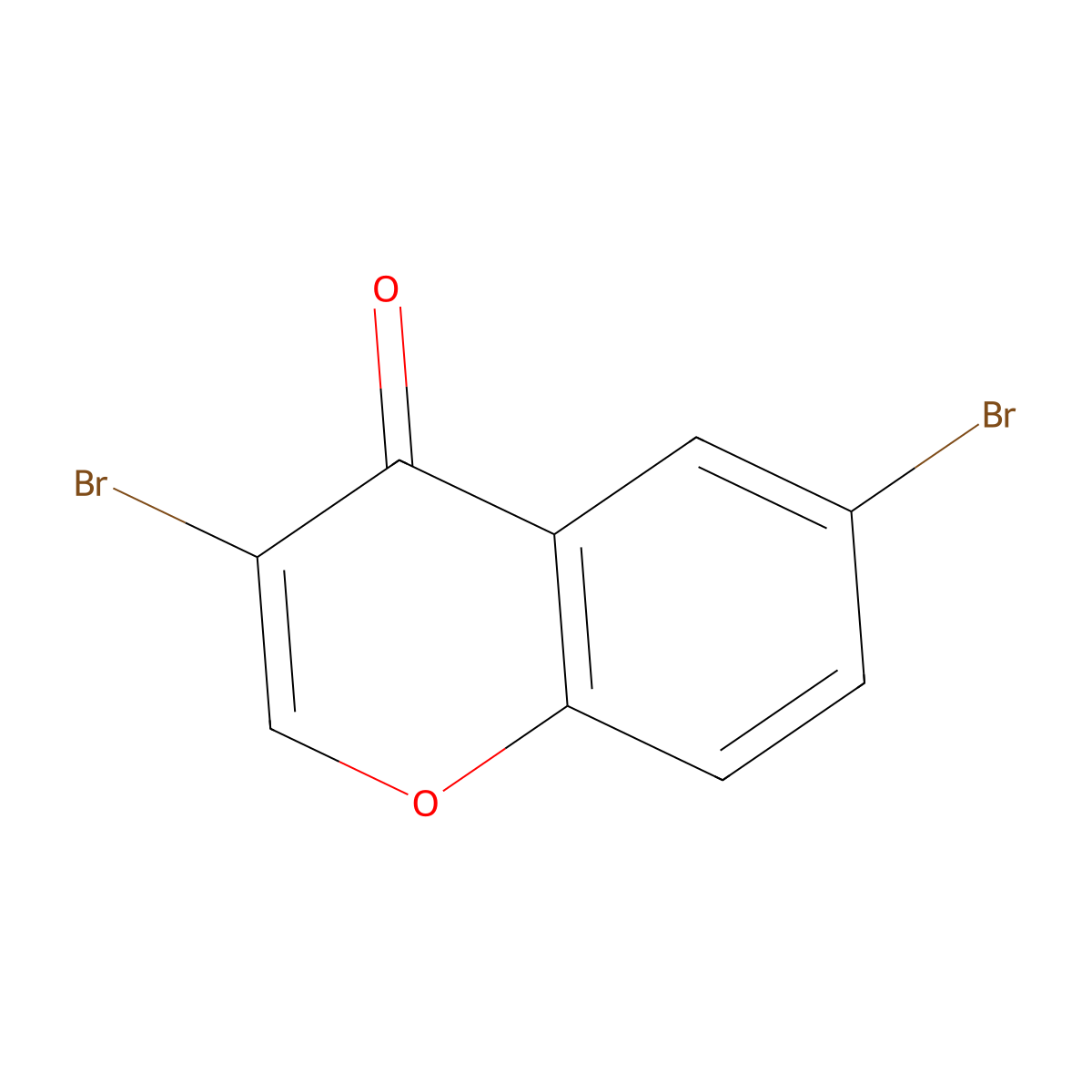 3,6-Dibromochromone molecular structure, CAS 115237-39-3