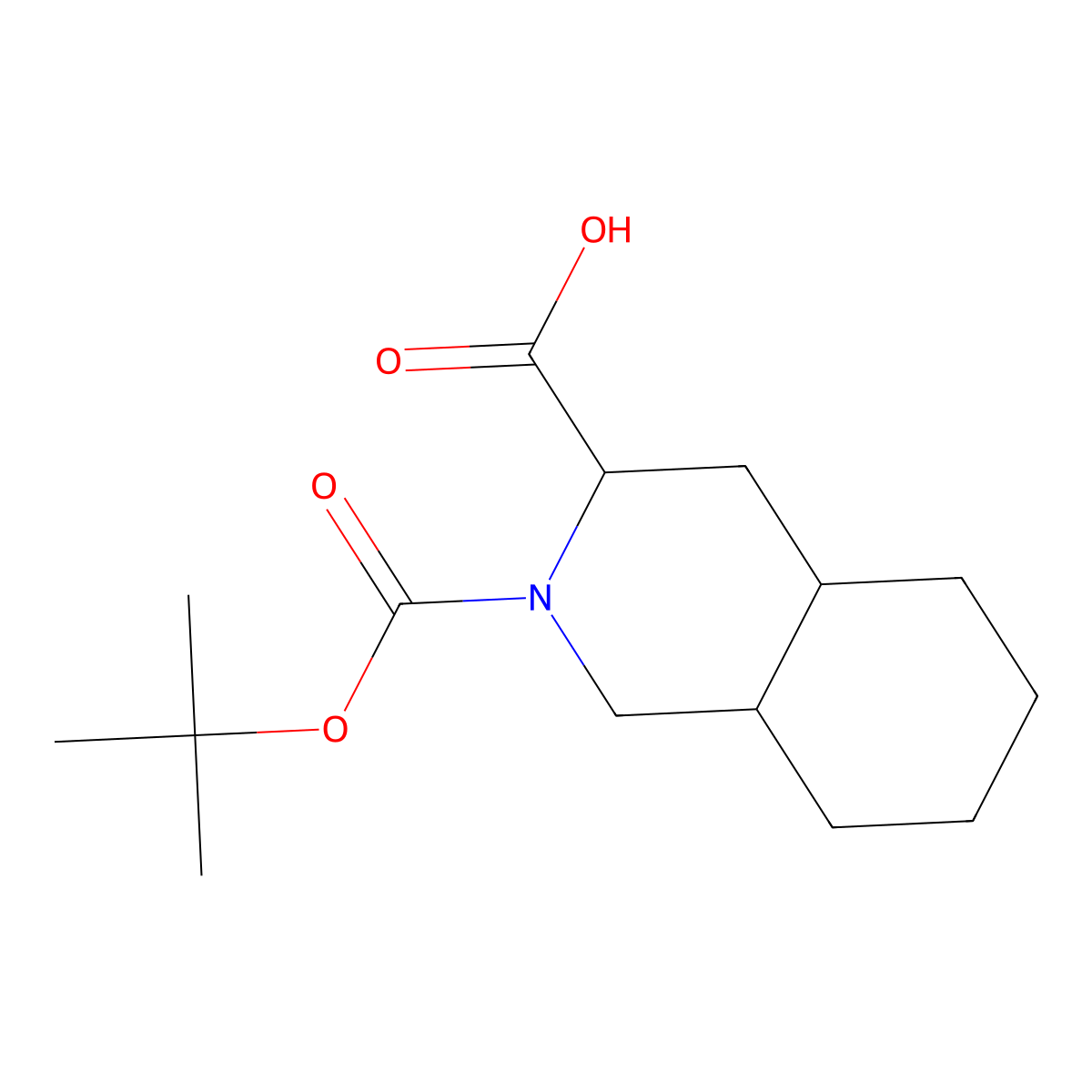(3S,4aS,8aS)-2-(tert-Butoxycarbonyl)decahydroisoquinoline-3-carboxylic acid molecular structure, CAS 115238-59-0