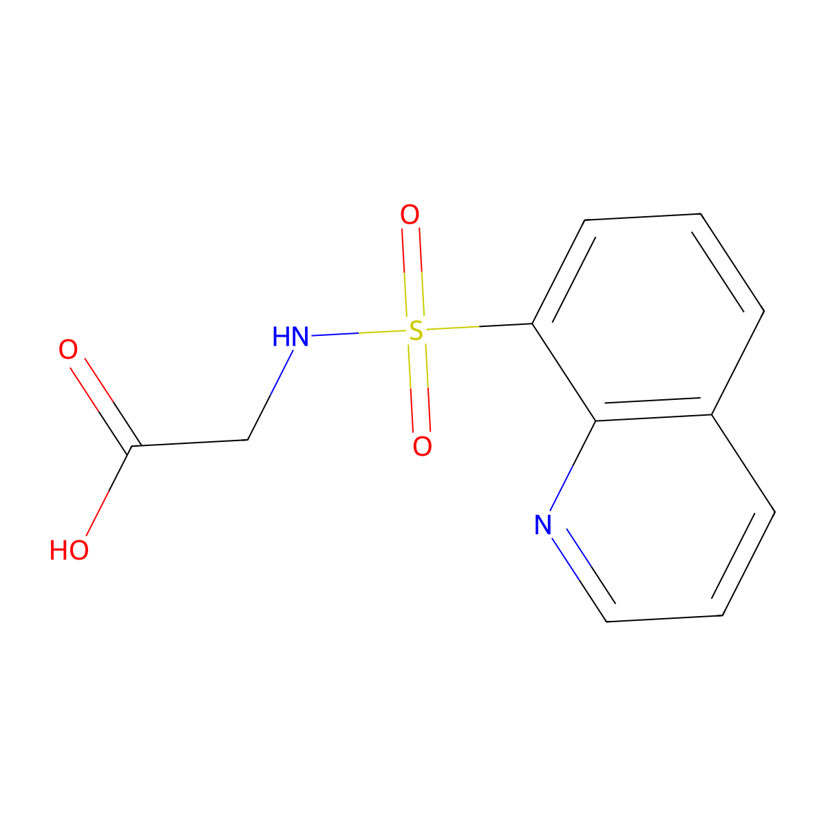 (Quinoline-8-sulfonylamino)acetic acid molecular structure, CAS 115241-94-6