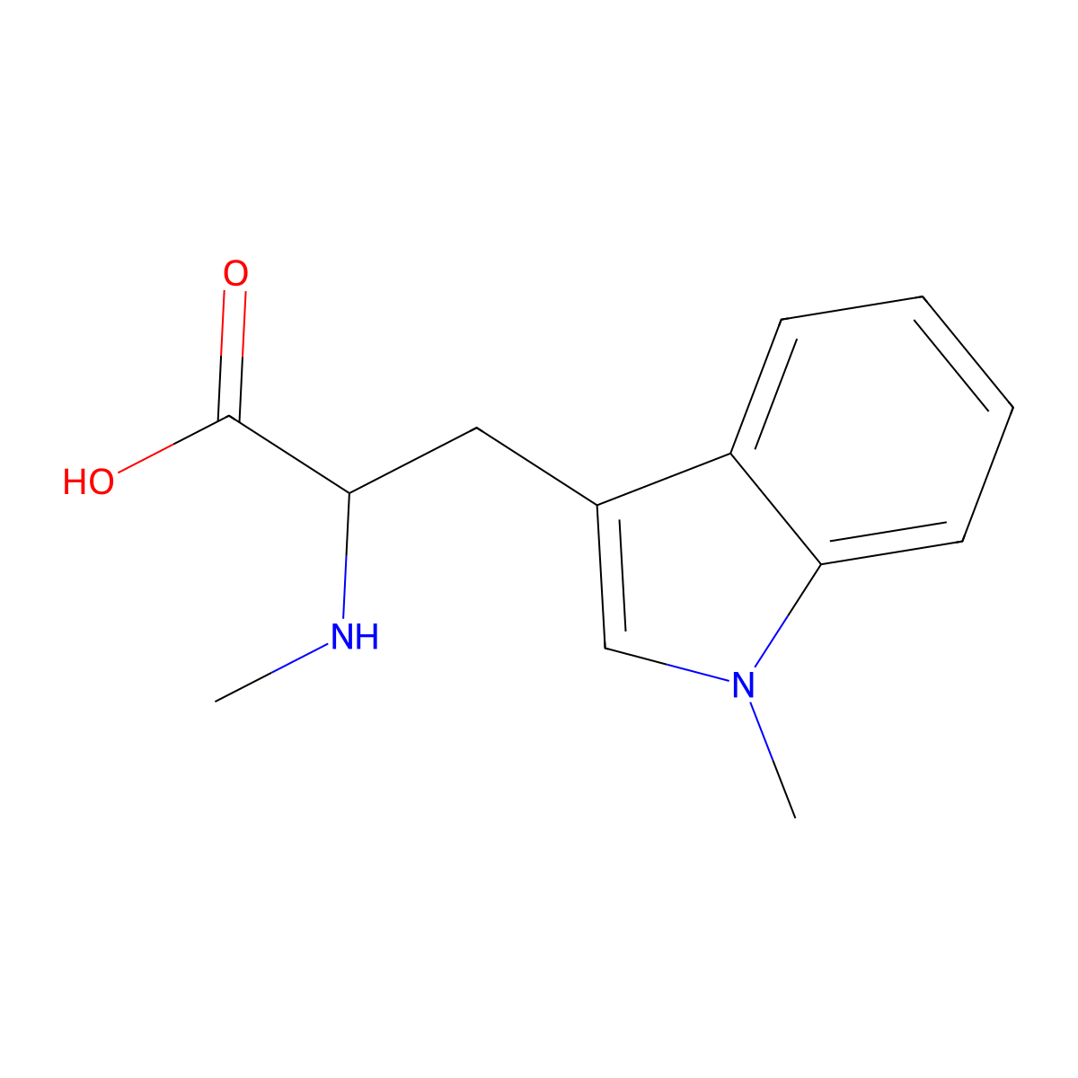 N,1-Dimethyl-L-tryptophan molecular structure, CAS 1152412-98-0