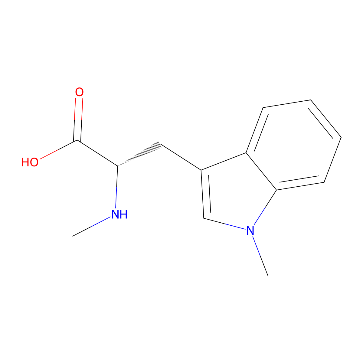 N,1-Dimethyl-L-tryptophan molecular structure, CAS 1152412-98-0