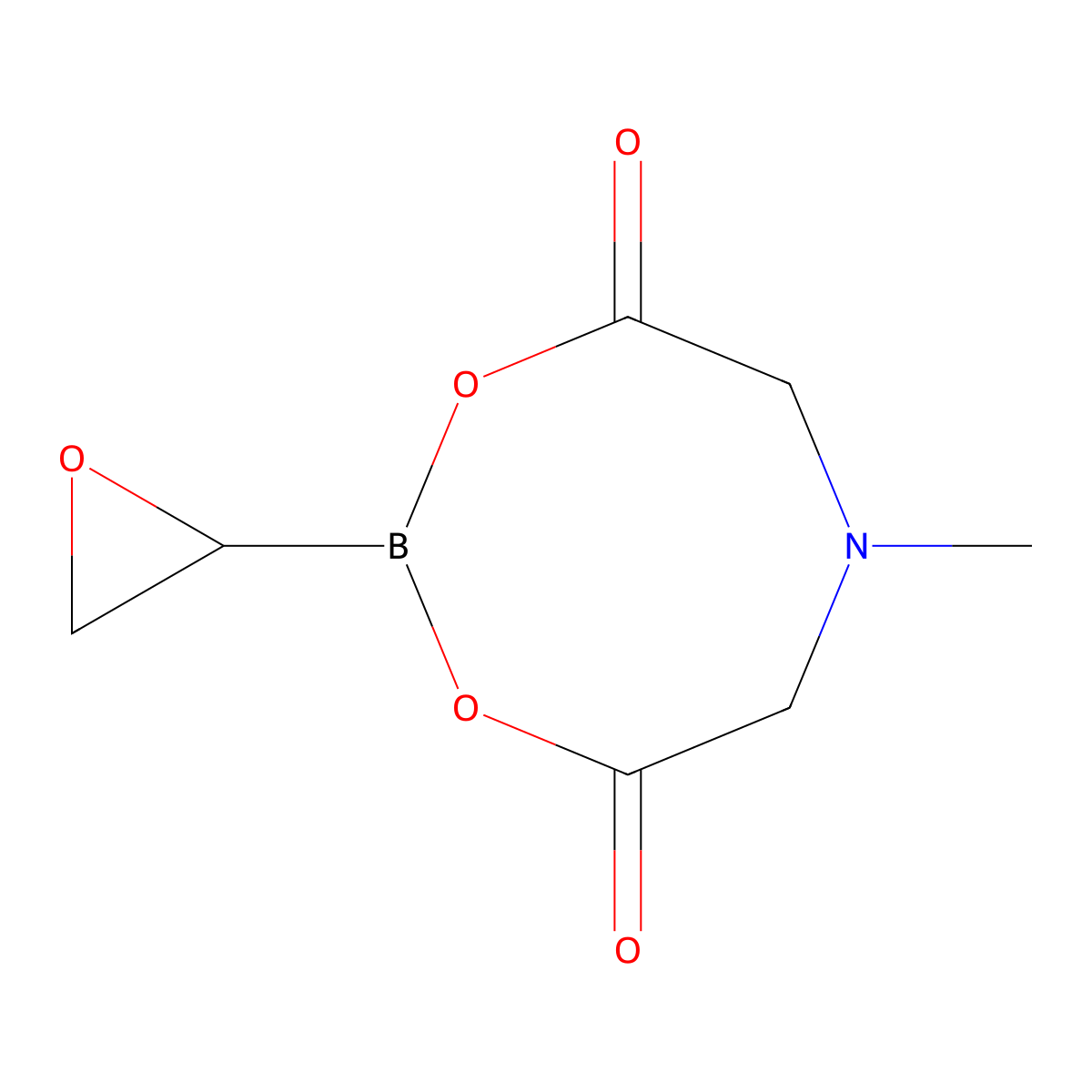 6-Methyl-2-(oxiran-2-yl)-1,3,6,2-dioxazaborocane-4,8-dione molecular structure, CAS 1152427-91-2