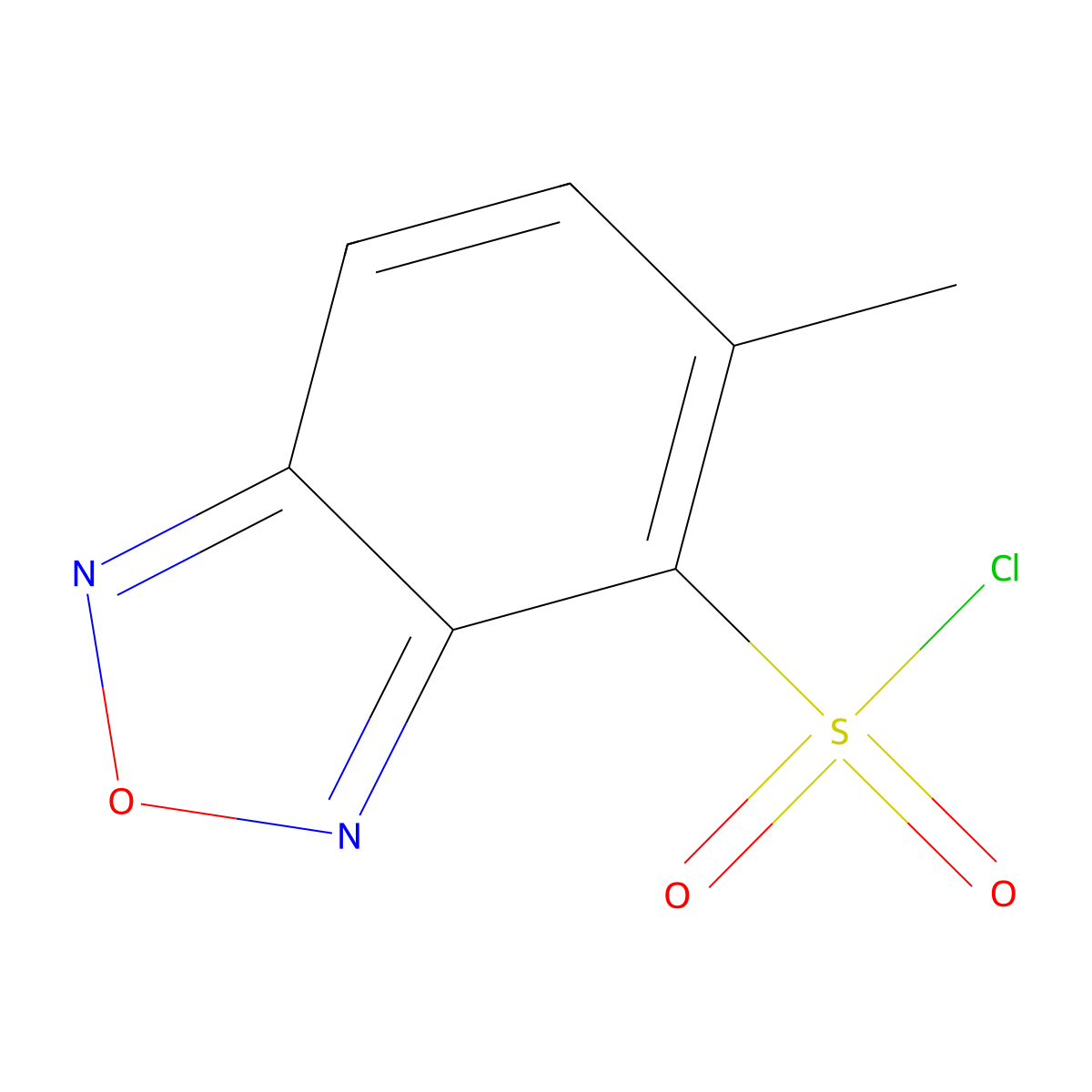 5-Methyl-2,1,3-benzoxadiazole-4-sulfonyl chloride molecular structure, CAS 1152431-76-9