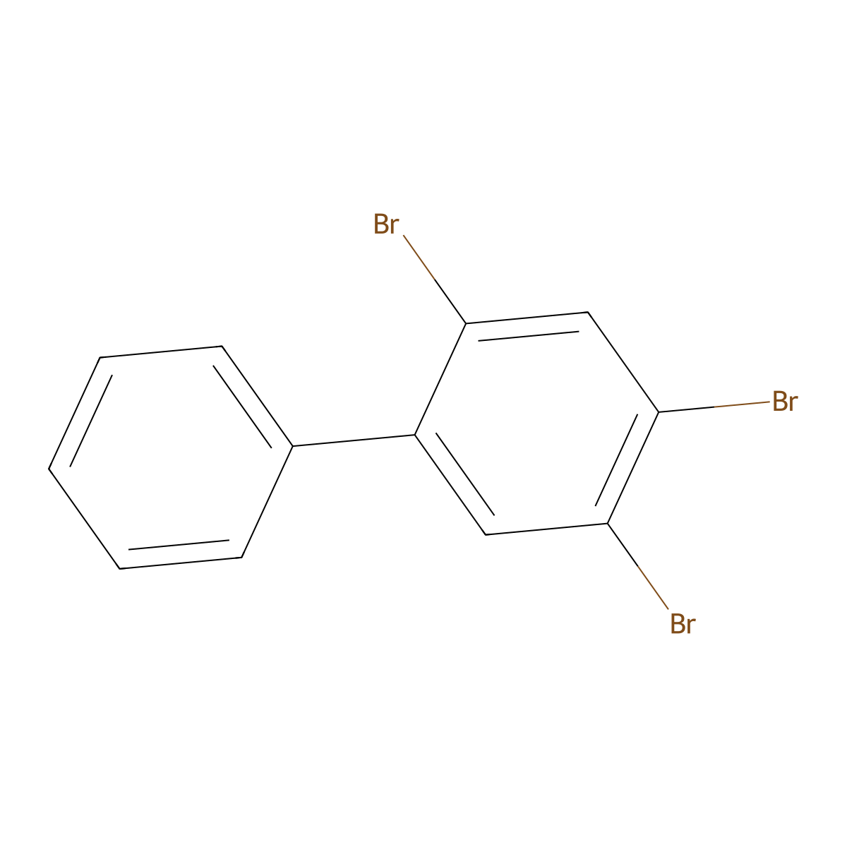 2,4,5-Tribromobiphenyl molecular structure, CAS 115245-07-3