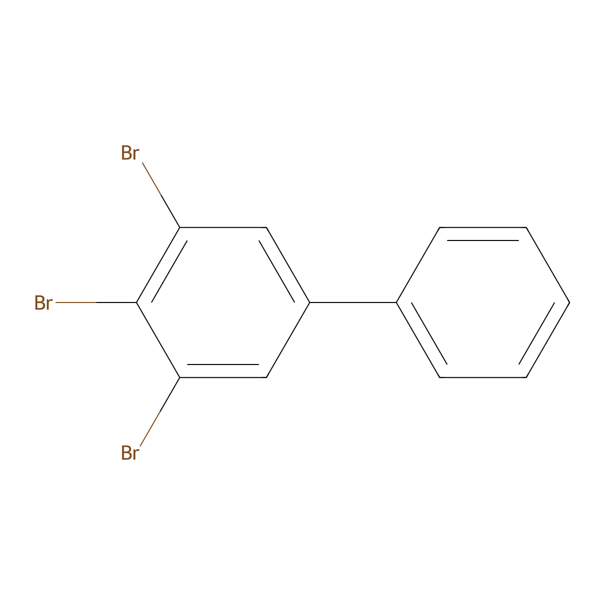 3,4,5-Tribromobiphenyl molecular structure, CAS 115245-08-4
