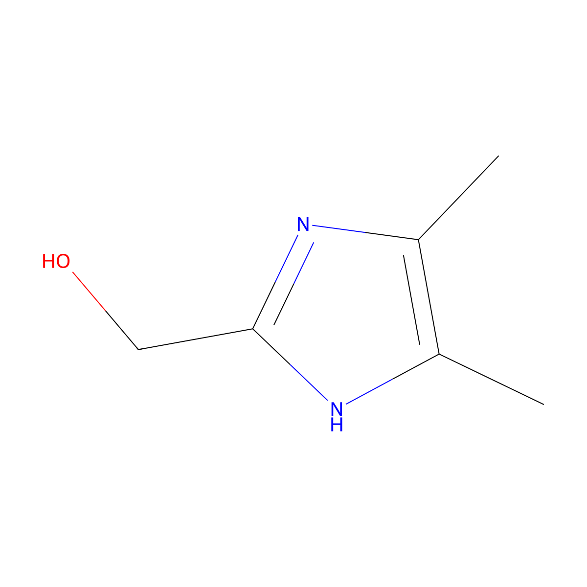 (4,5-dimethyl-1H-imidazol-2-yl)methanol molecular structure, CAS 115245-13-1
