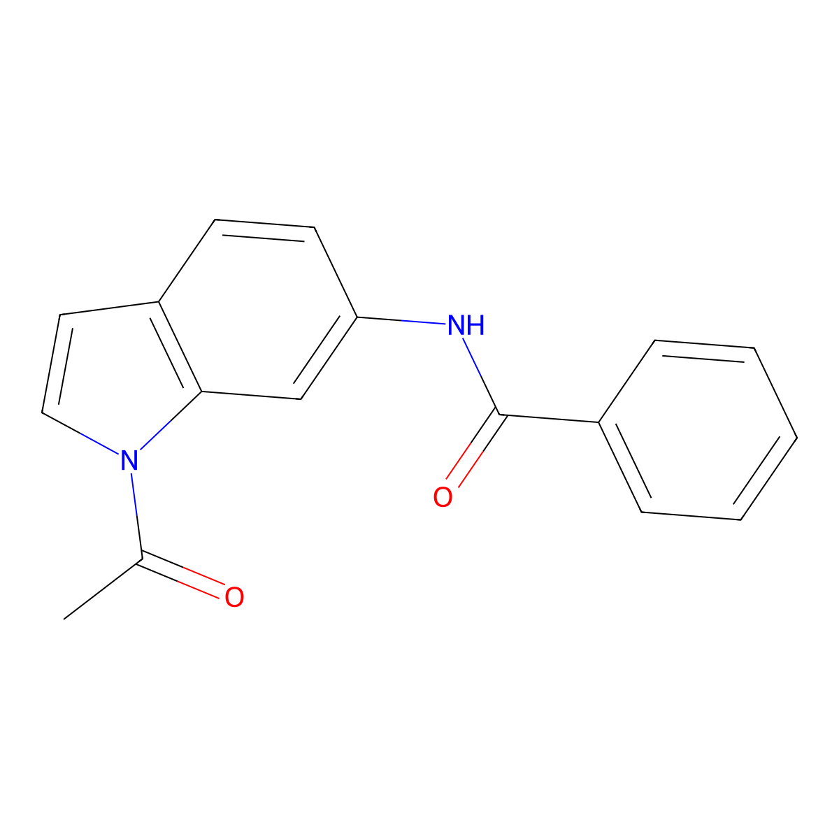 N-(1-Acetyl-1H-indol-6-yl)benzamide molecular structure, CAS 1152493-48-5
