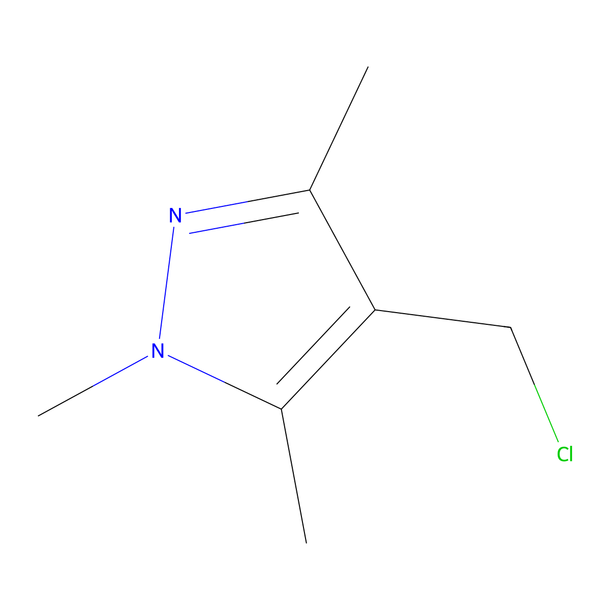 4-(Chloromethyl)-1,3,5-trimethyl-1H-pyrazole molecular structure, CAS 1152497-50-1