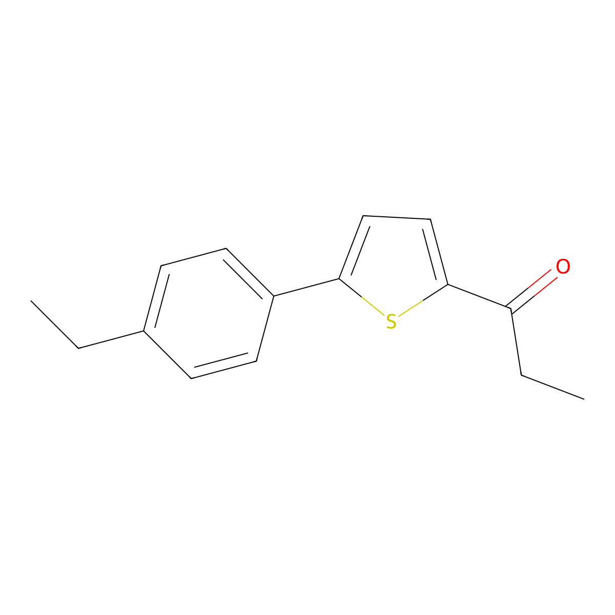 1-[5-(4-Ethylphenyl)-2-thienyl]-1-propanone molecular structure, CAS 1152497-74-9