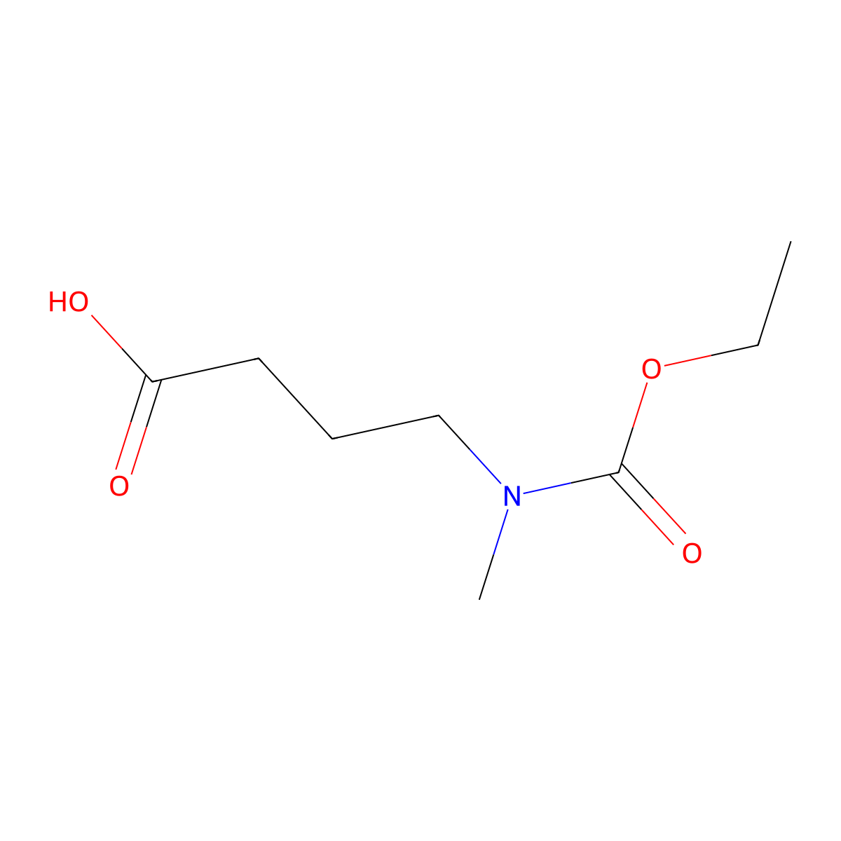 4-[(Ethoxycarbonyl)(methyl)amino]butanoic acid molecular structure, CAS 1152498-18-4