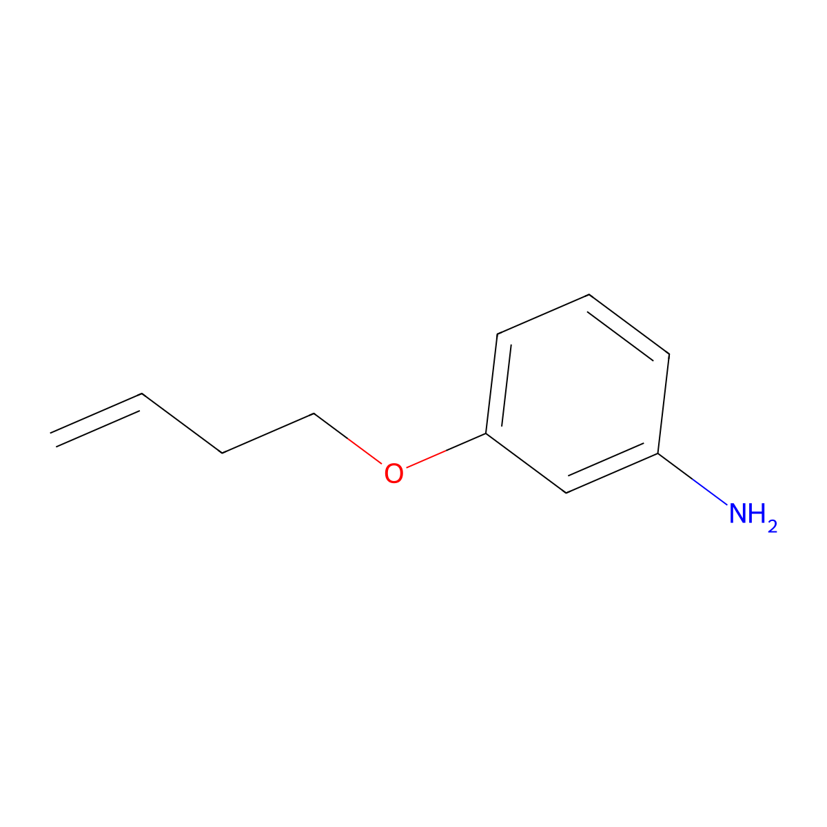 3-(But-3-en-1-yloxy)aniline molecular structure, CAS 1152500-24-7