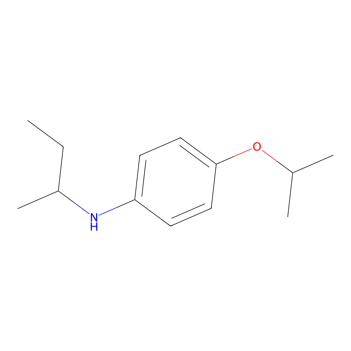 N-(Butan-2-yl)-4-(propan-2-yloxy)aniline molecular structure, CAS 1152501-65-9