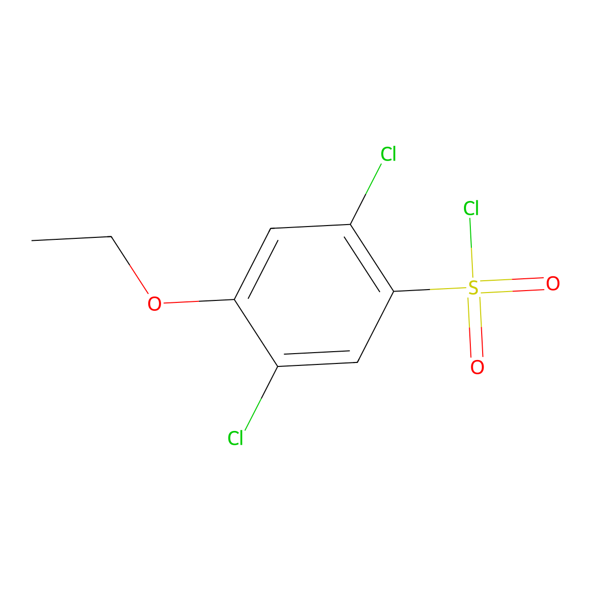 2,5-Dichloro-4-ethoxybenzenesulfonyl chloride molecular structure, CAS 1152505-37-7