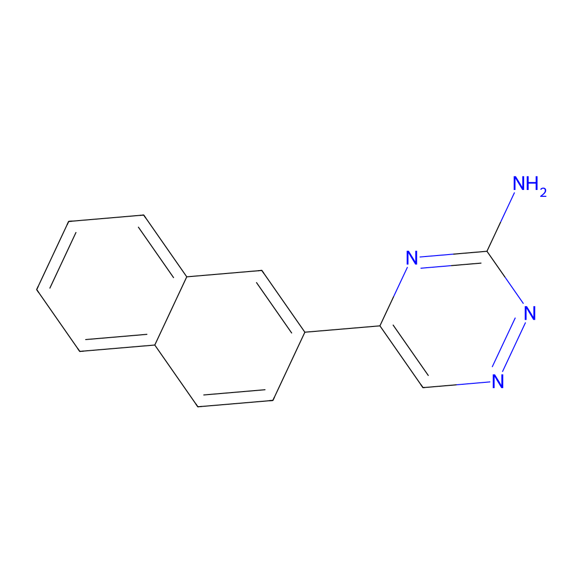 5-(Naphthalen-2-yl)-1,2,4-triazin-3-amine molecular structure, CAS 1152506-17-6