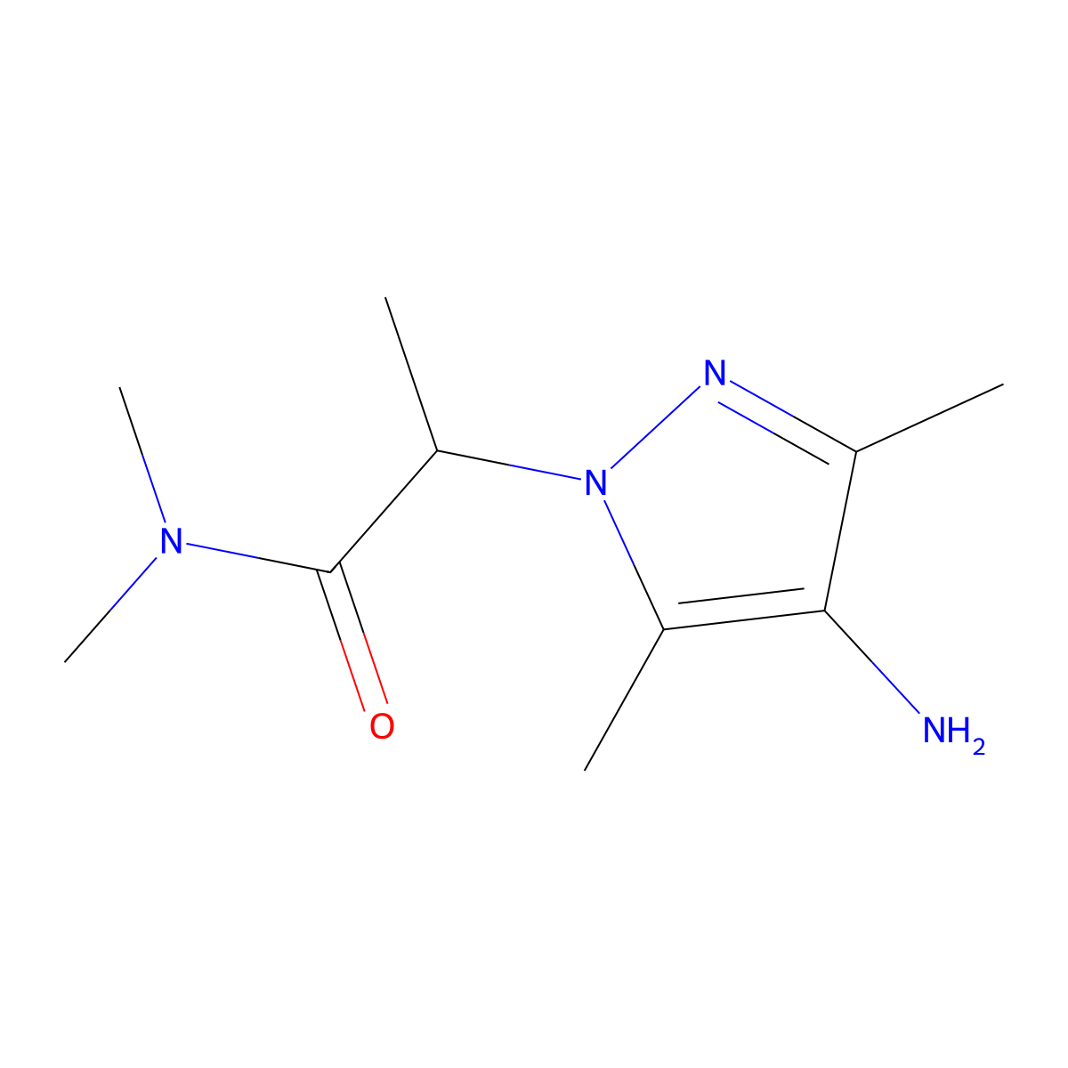 2-(4-Amino-3,5-dimethyl-1h-pyrazol-1-yl)-N,N-dimethylpropanamide molecular structure, CAS 1152508-38-7