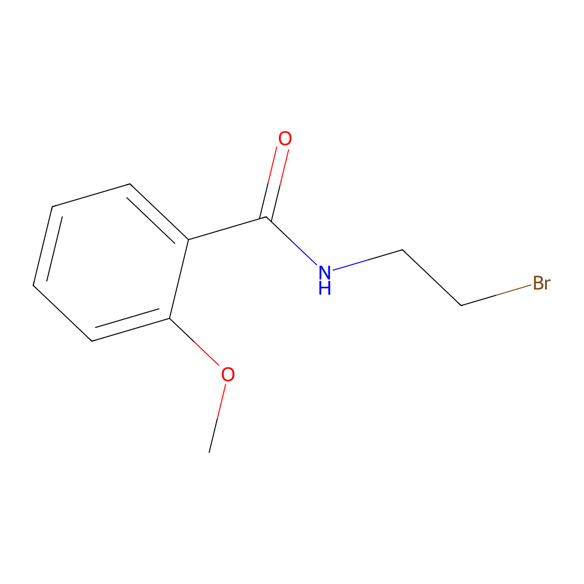 N-(2-bromoethyl)-2-methoxybenzamide molecular structure, CAS 1152510-06-9