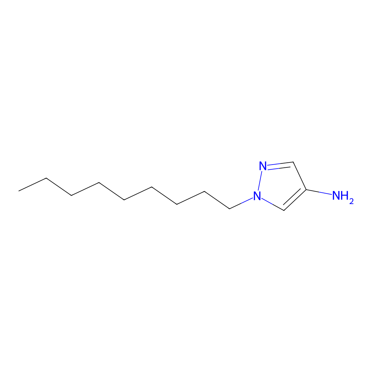 1-Nonyl-1H-pyrazol-4-amine molecular structure, CAS 1152512-48-5
