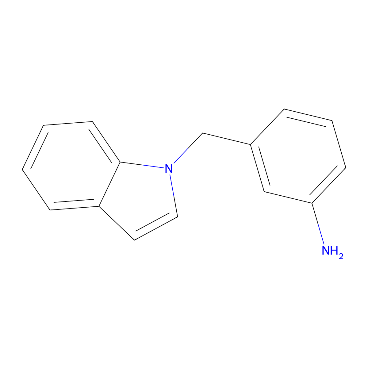 3-((1H-Indol-1-yl)methyl)aniline molecular structure, CAS 1152512-79-2