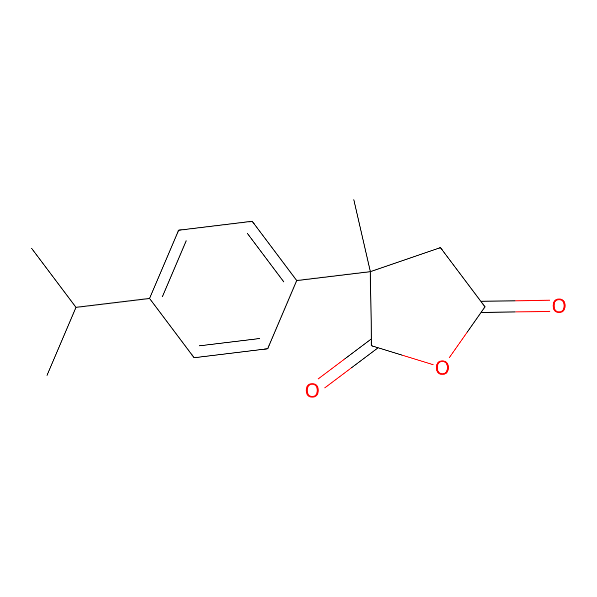 3-Methyl-3-(4-(propan-2-yl)phenyl)oxolane-2,5-dione molecular structure, CAS 1152513-62-6
