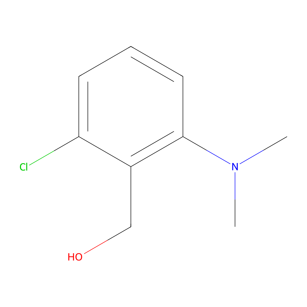 [2-Chloro-6-(dimethylamino)phenyl]methanol molecular structure, CAS 1152515-03-1