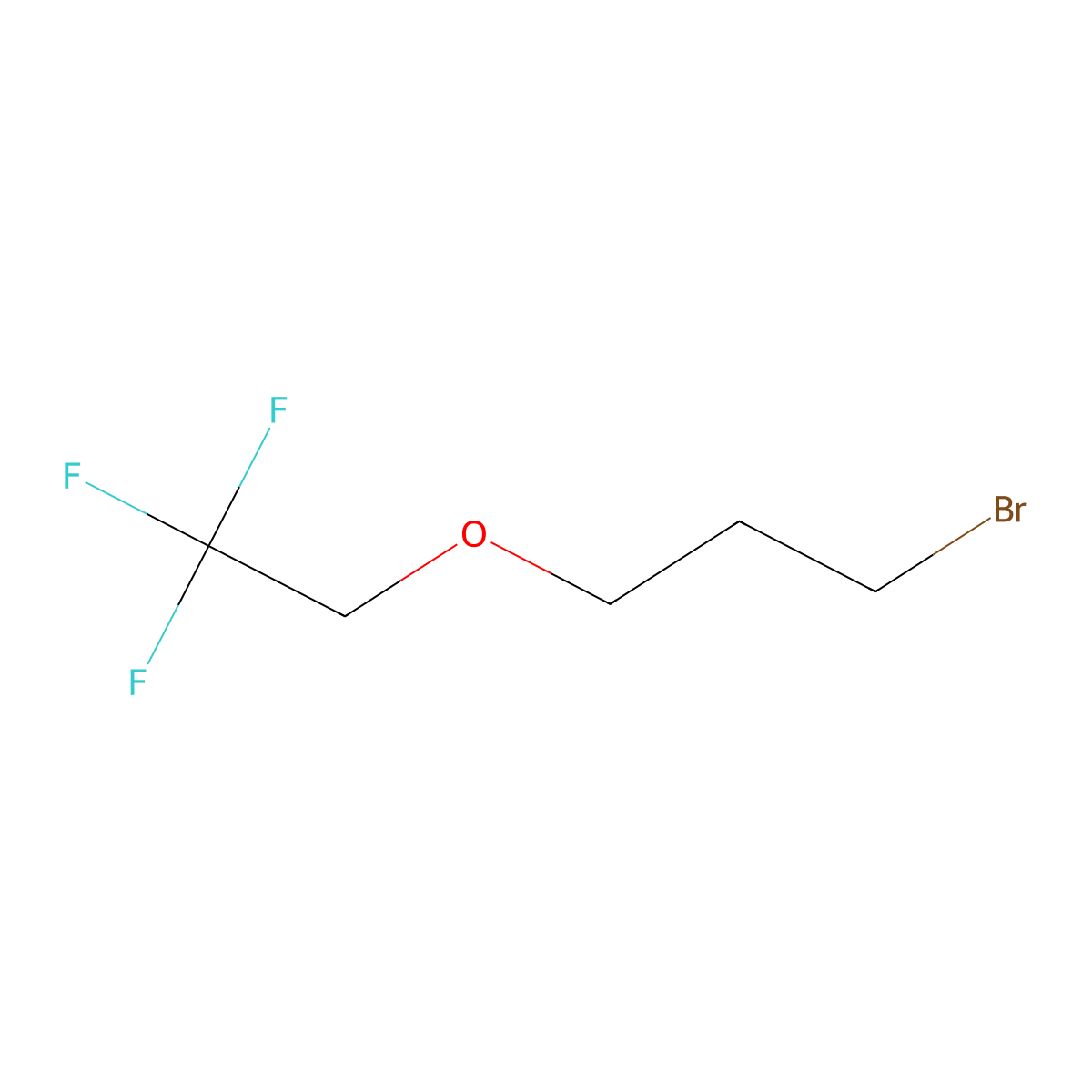 1-Bromo-3-(2,2,2-trifluoroethoxy)propane molecular structure, CAS 1152515-05-3
