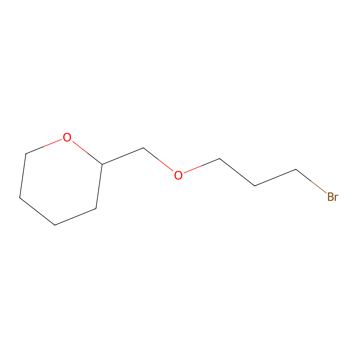 2-[(3-Bromopropoxy)methyl]oxane molecular structure, CAS 1152515-11-1