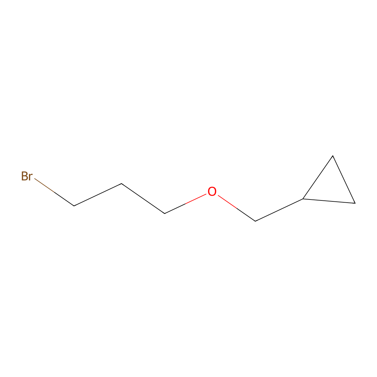 ((3-Bromopropoxy)methyl)cyclopropane molecular structure, CAS 1152515-18-8