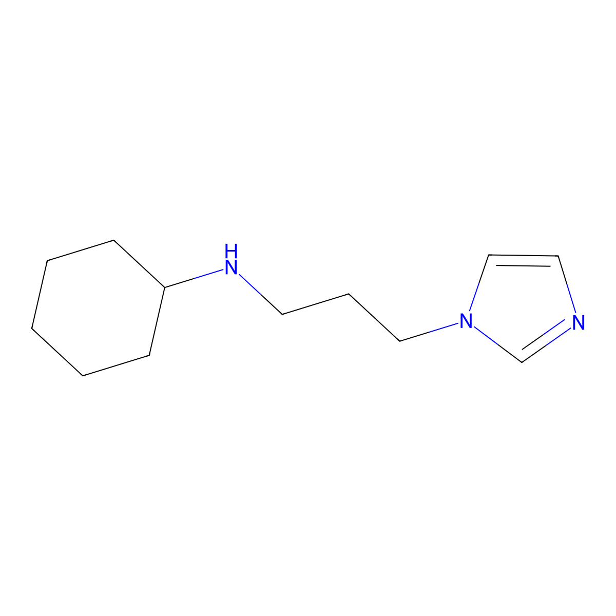 N-[3-(1H-Imidazol-1-yl)propyl]cyclohexanamine molecular structure, CAS 1152516-82-9