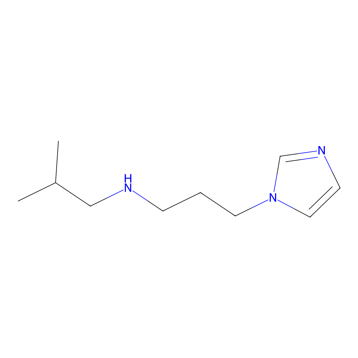 [3-(1H-Imidazol-1-yl)propyl](2-methylpropyl)amine molecular structure, CAS 1152516-88-5
