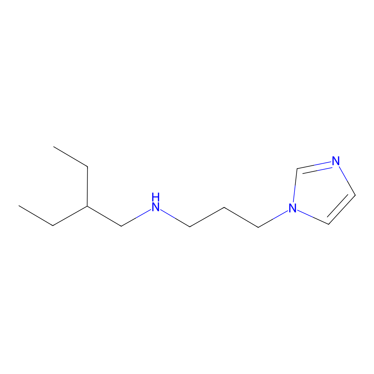 (2-Ethylbutyl)[3-(1H-imidazol-1-yl)propyl]amine molecular structure, CAS 1152516-92-1