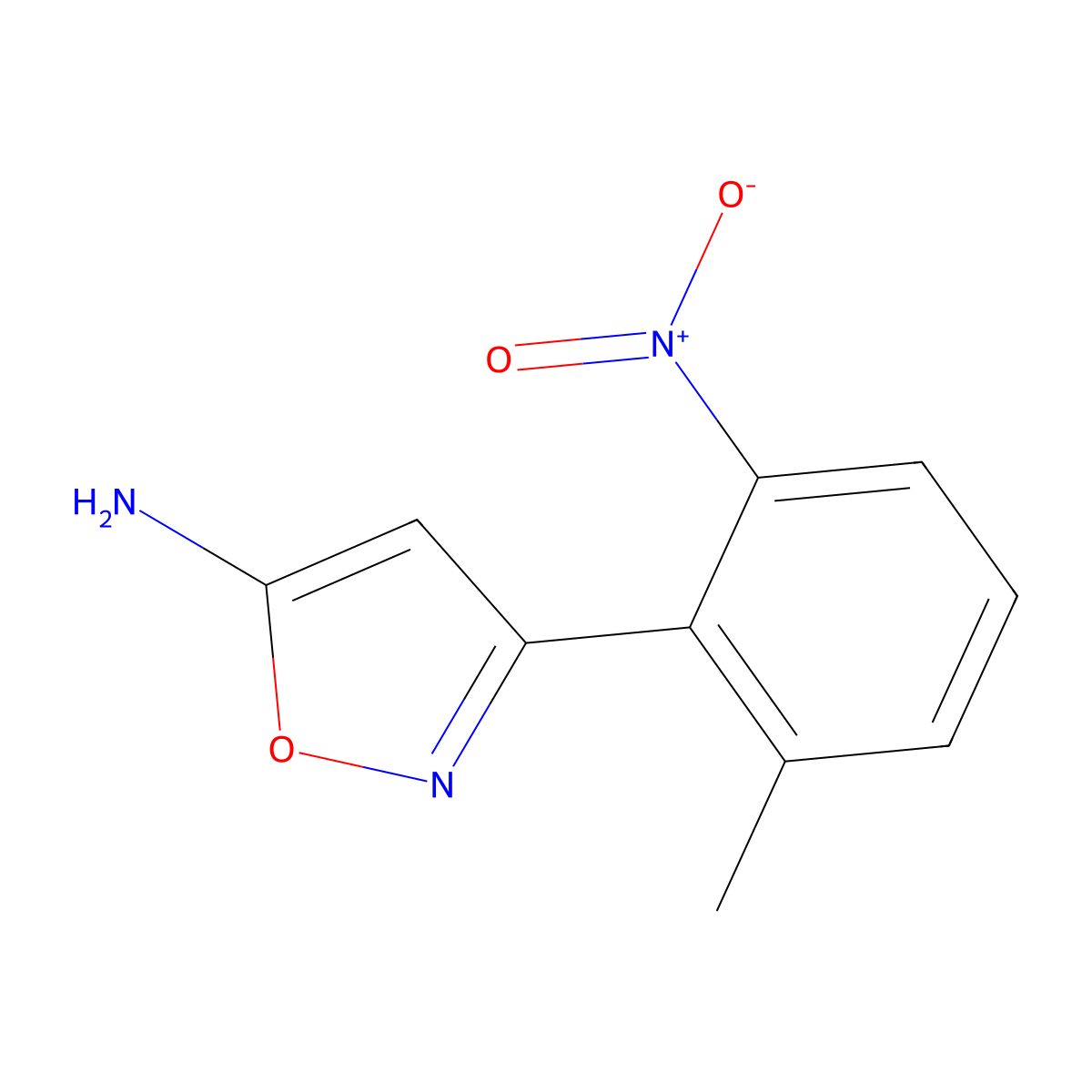 3-(2-Methyl-6-nitrophenyl)isoxazol-5-amine molecular structure, CAS 1152517-46-8