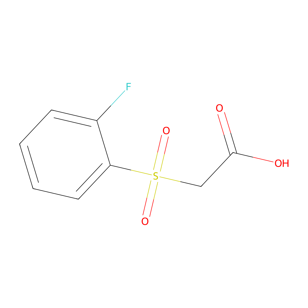 2-(2-Fluorobenzenesulfonyl)acetic acid molecular structure, CAS 1152523-46-0