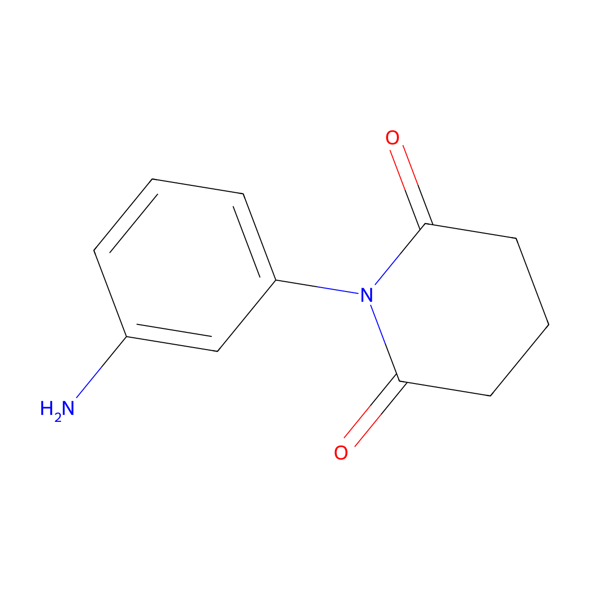 1-(3-Aminophenyl)piperidine-2,6-dione molecular structure, CAS 1152523-64-2
