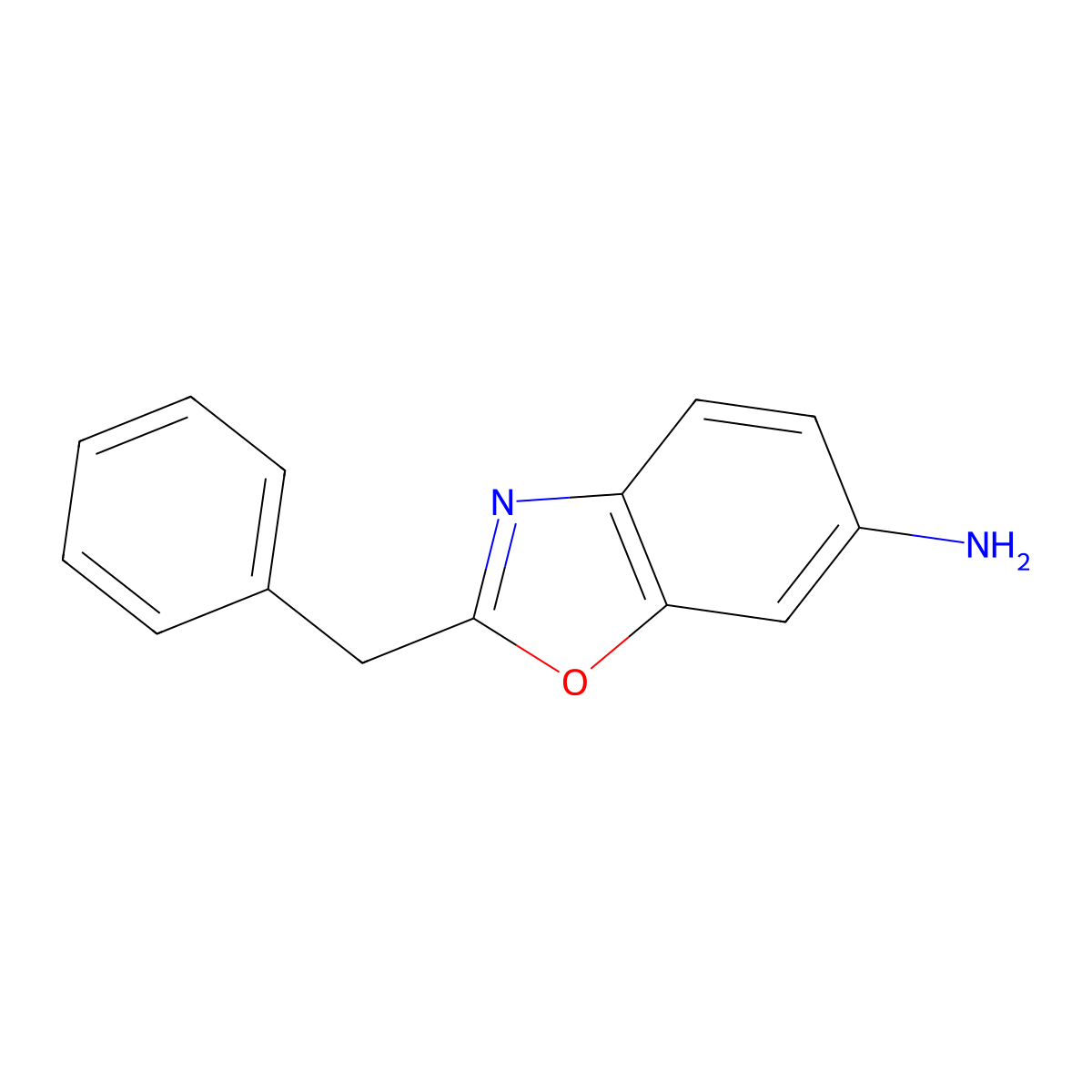 2-Benzyl-1,3-benzoxazol-6-amine molecular structure, CAS 1152529-22-0