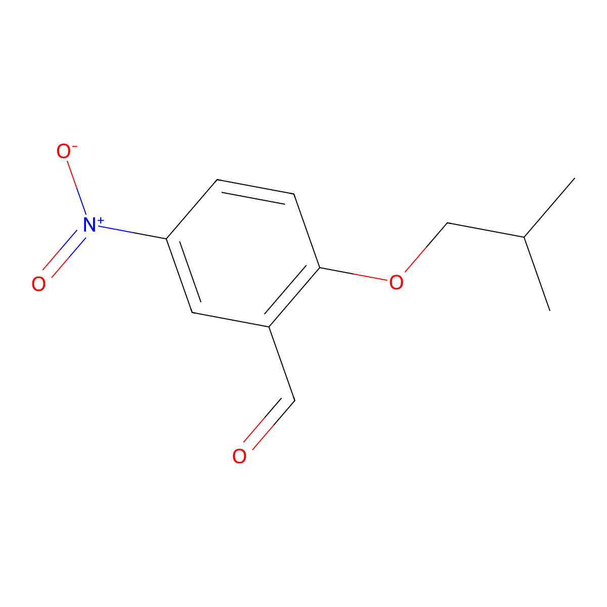 2-Isobutoxy-5-nitro-benzaldehyde molecular structure, CAS 1152530-04-5