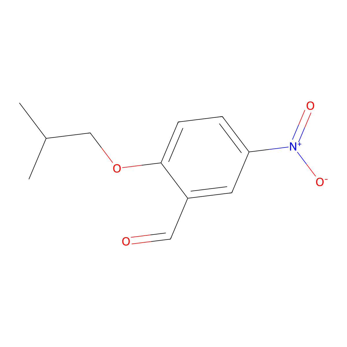 2-Isobutoxy-5-nitro-benzaldehyde molecular structure, CAS 1152530-04-5