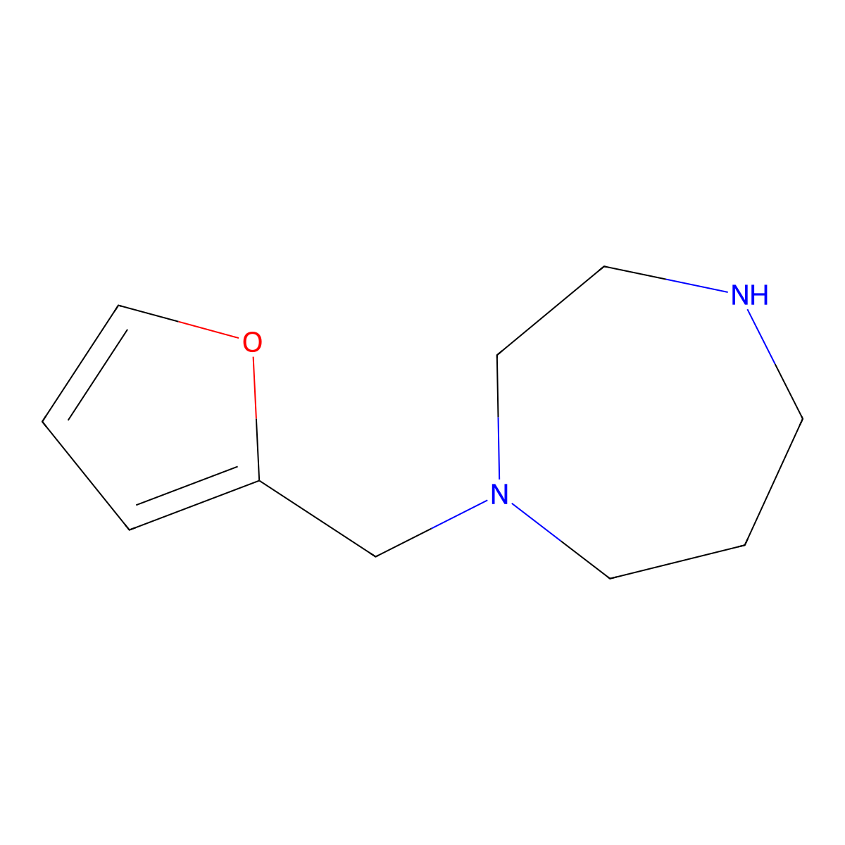 1-[(Furan-2-yl)methyl]-1,4-diazepane molecular structure, CAS 1152530-10-3