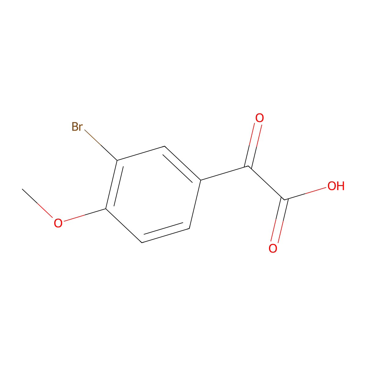 2-(3-Bromo-4-methoxyphenyl)-2-oxoacetic acid molecular structure, CAS 1152537-71-7