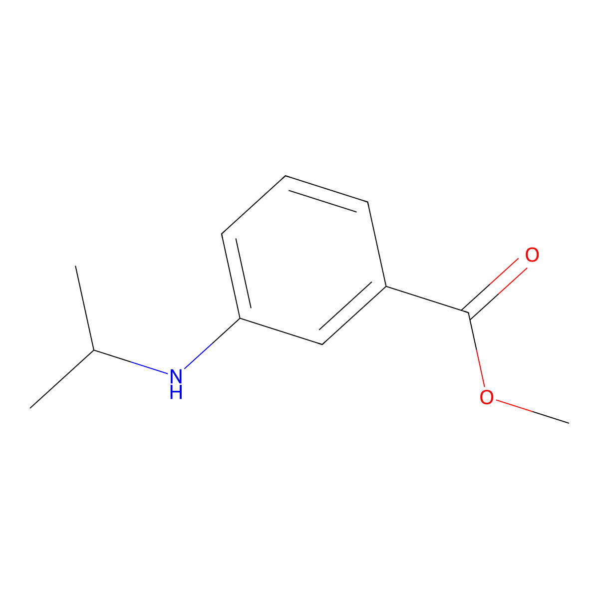Methyl 3-(isopropylamino)benzoate molecular structure, CAS 1152539-33-7